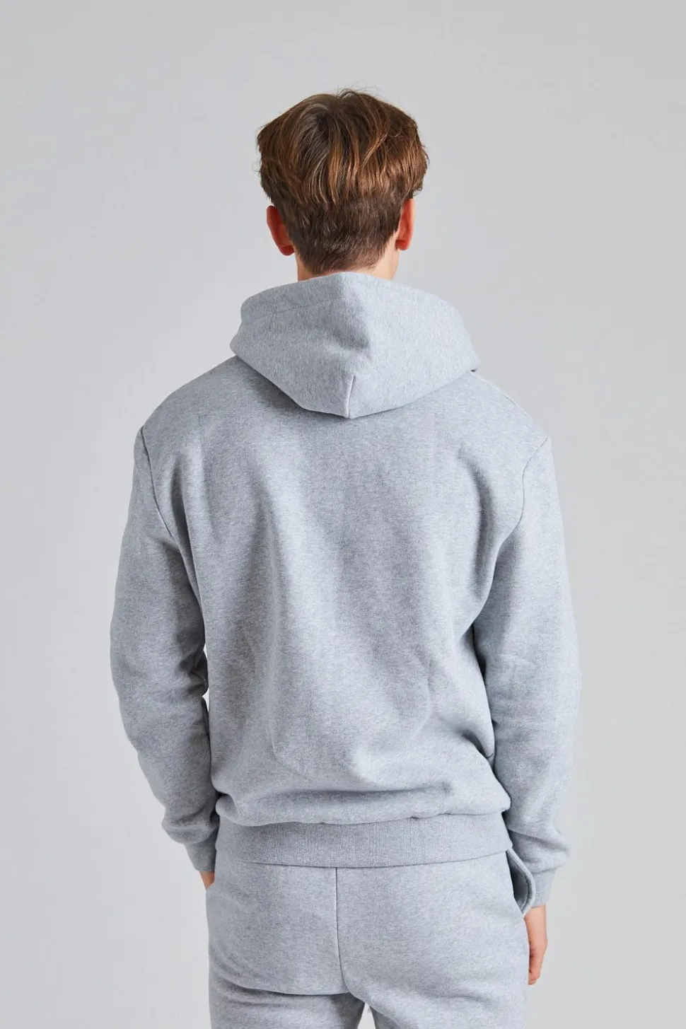 M Regular Zip Hoodie Grey Mix
