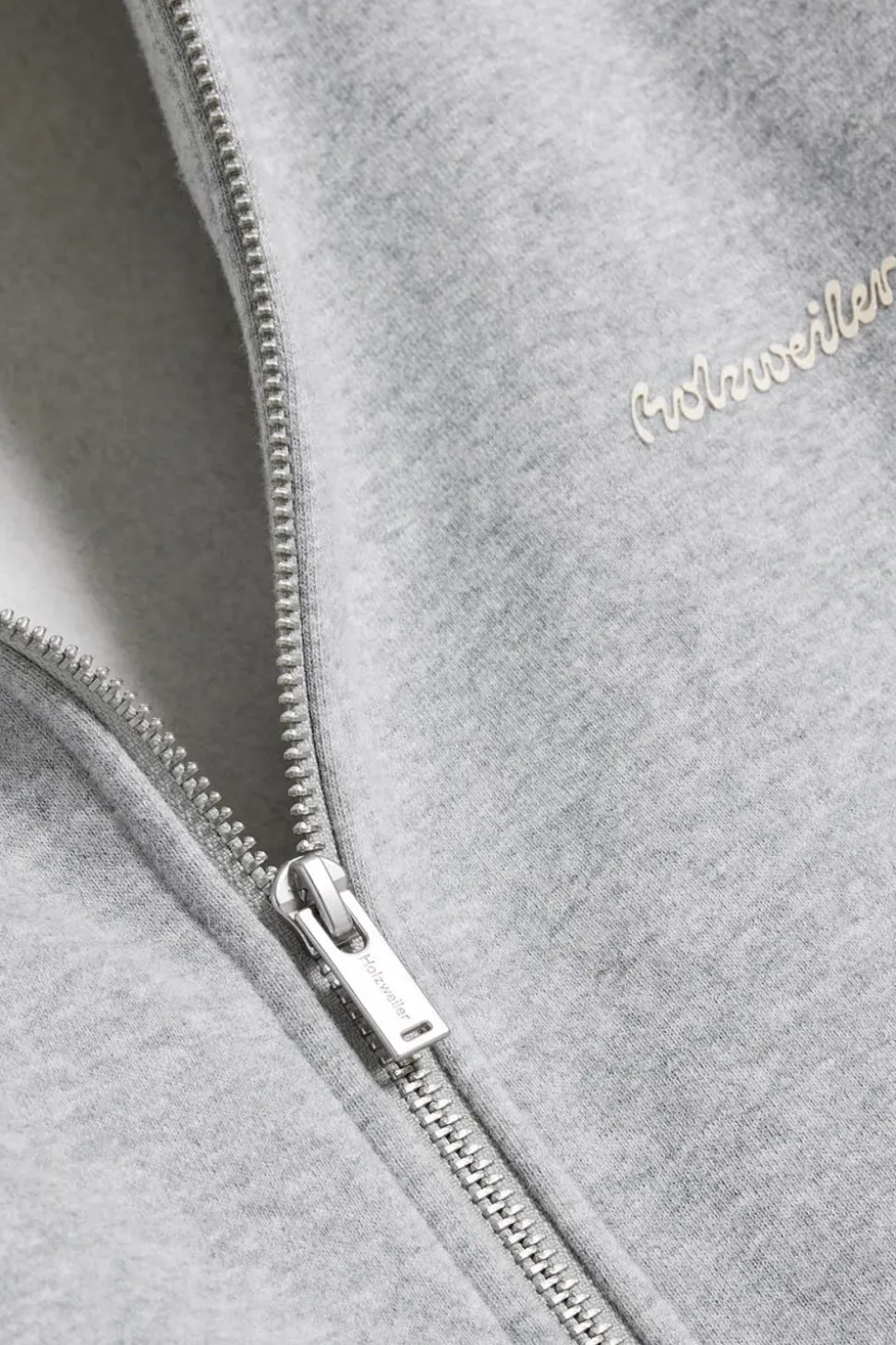 M Regular Zip Hoodie Grey Mix