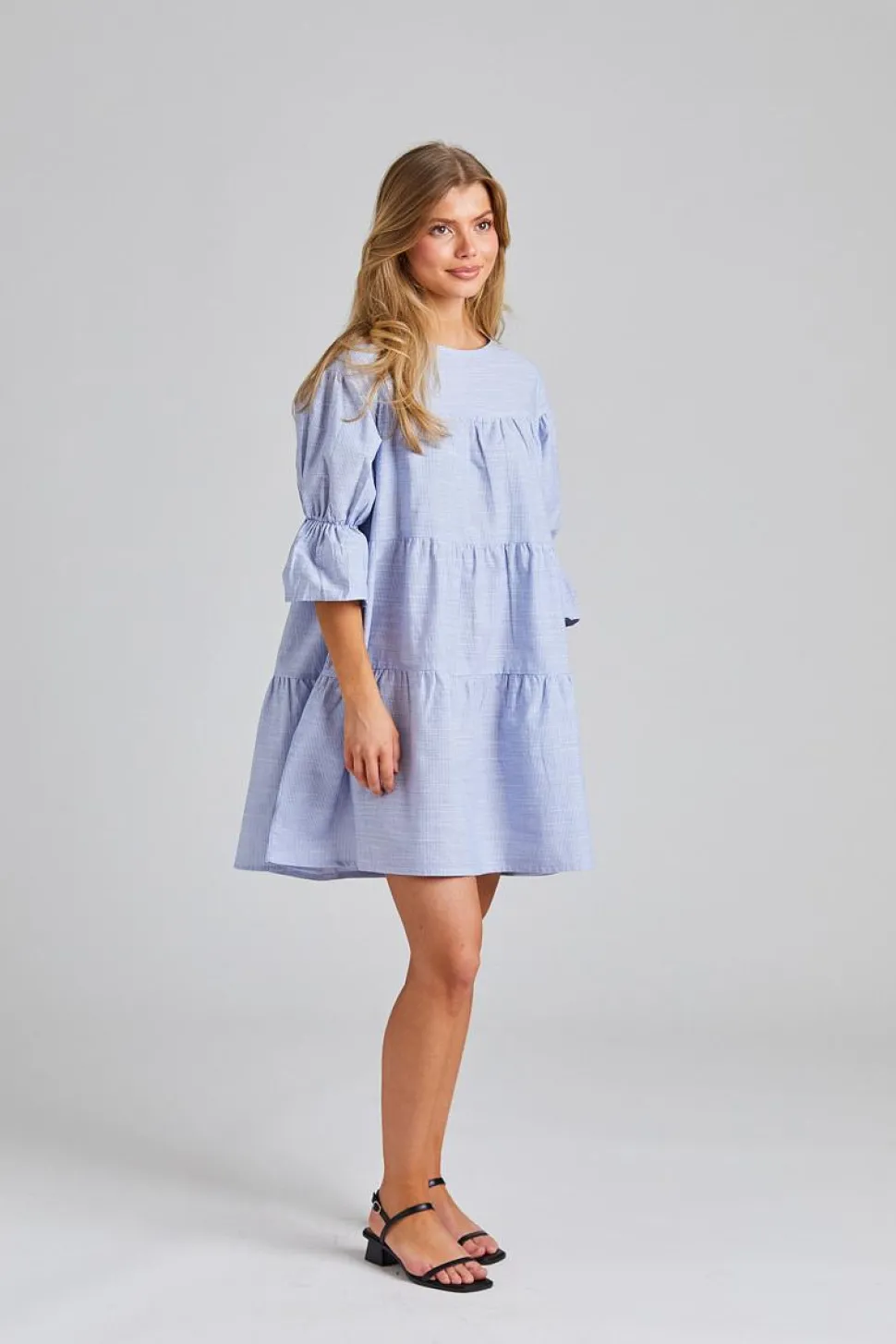 Mai Dress Blue Stripe