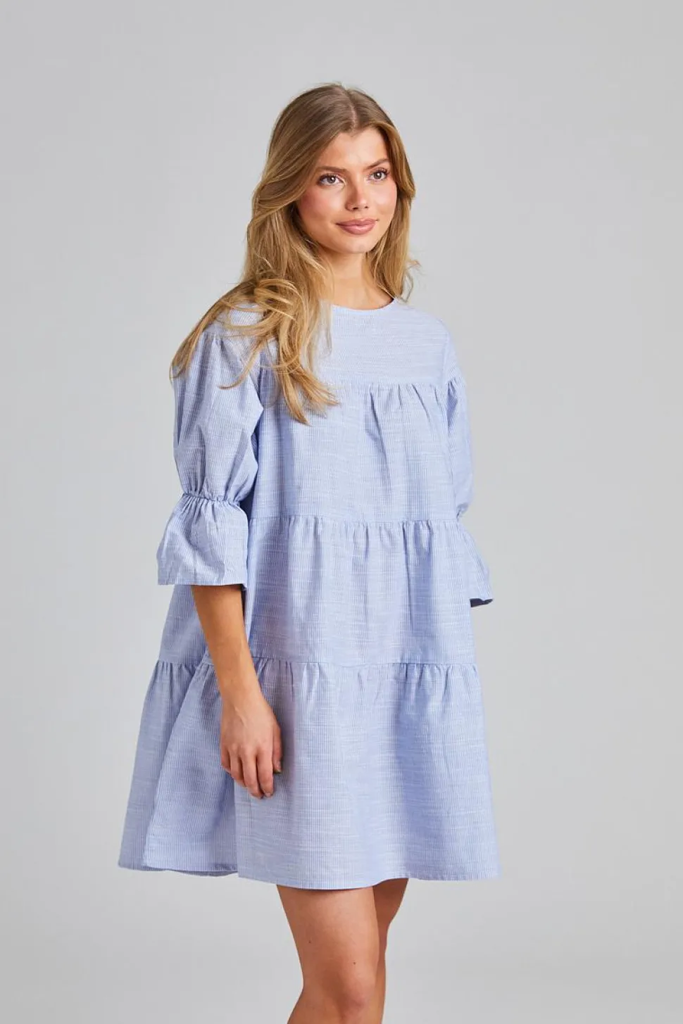 Mai Dress Blue Stripe