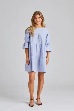 Mai Dress Blue Stripe