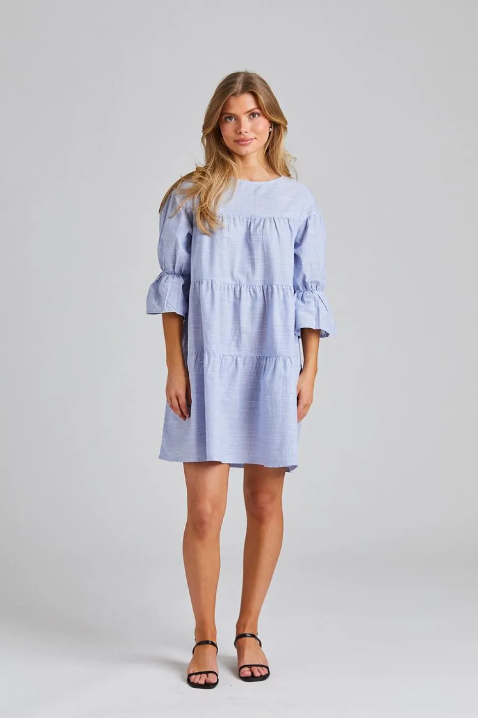 Mai Dress Blue Stripe