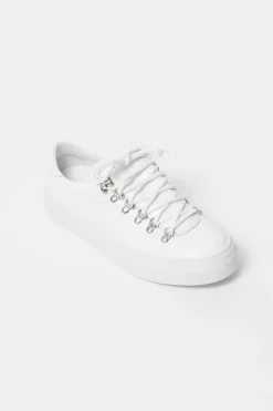 Marostica Low White Nappa Platform