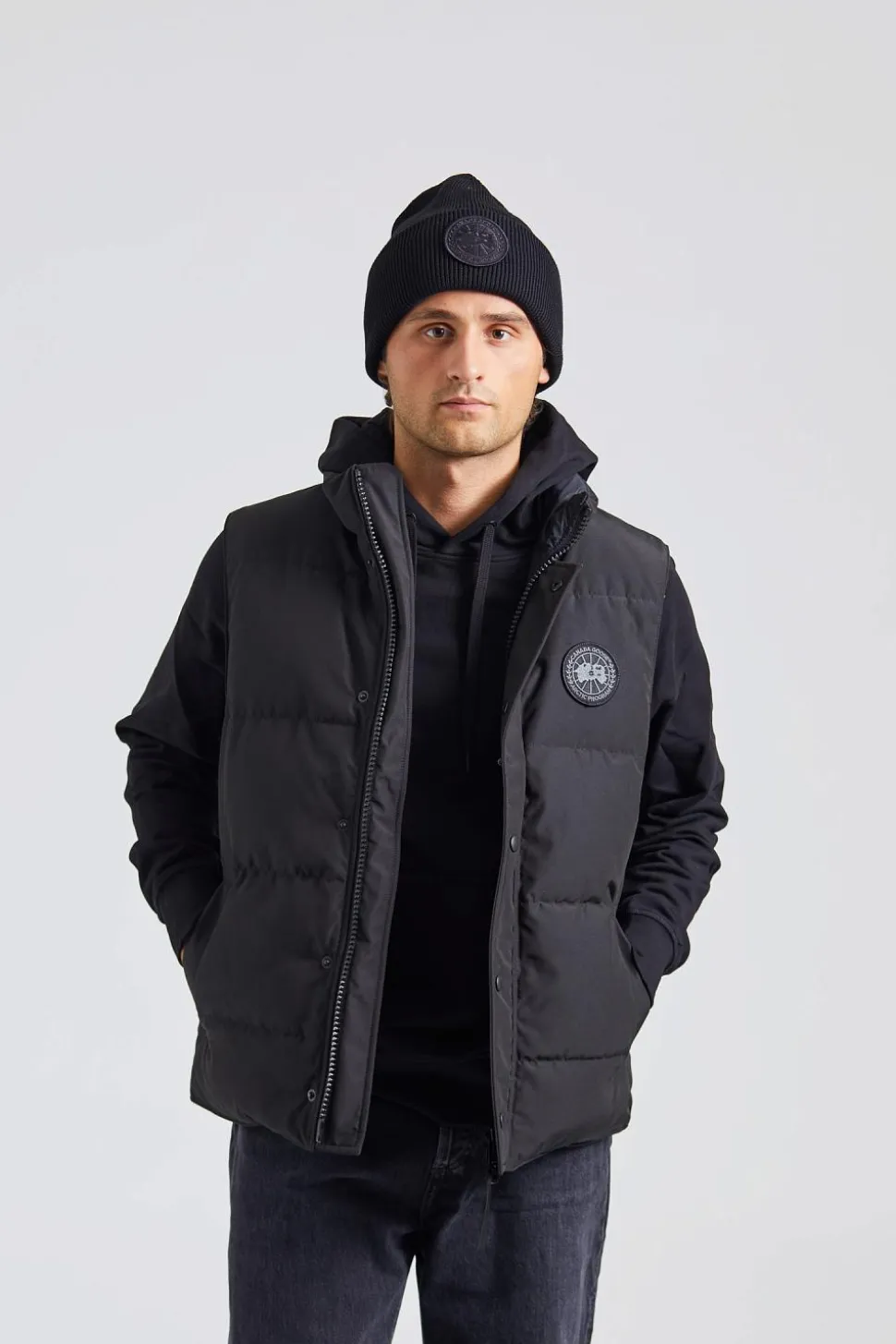 Mens Garson Vest Black Label CR Black
