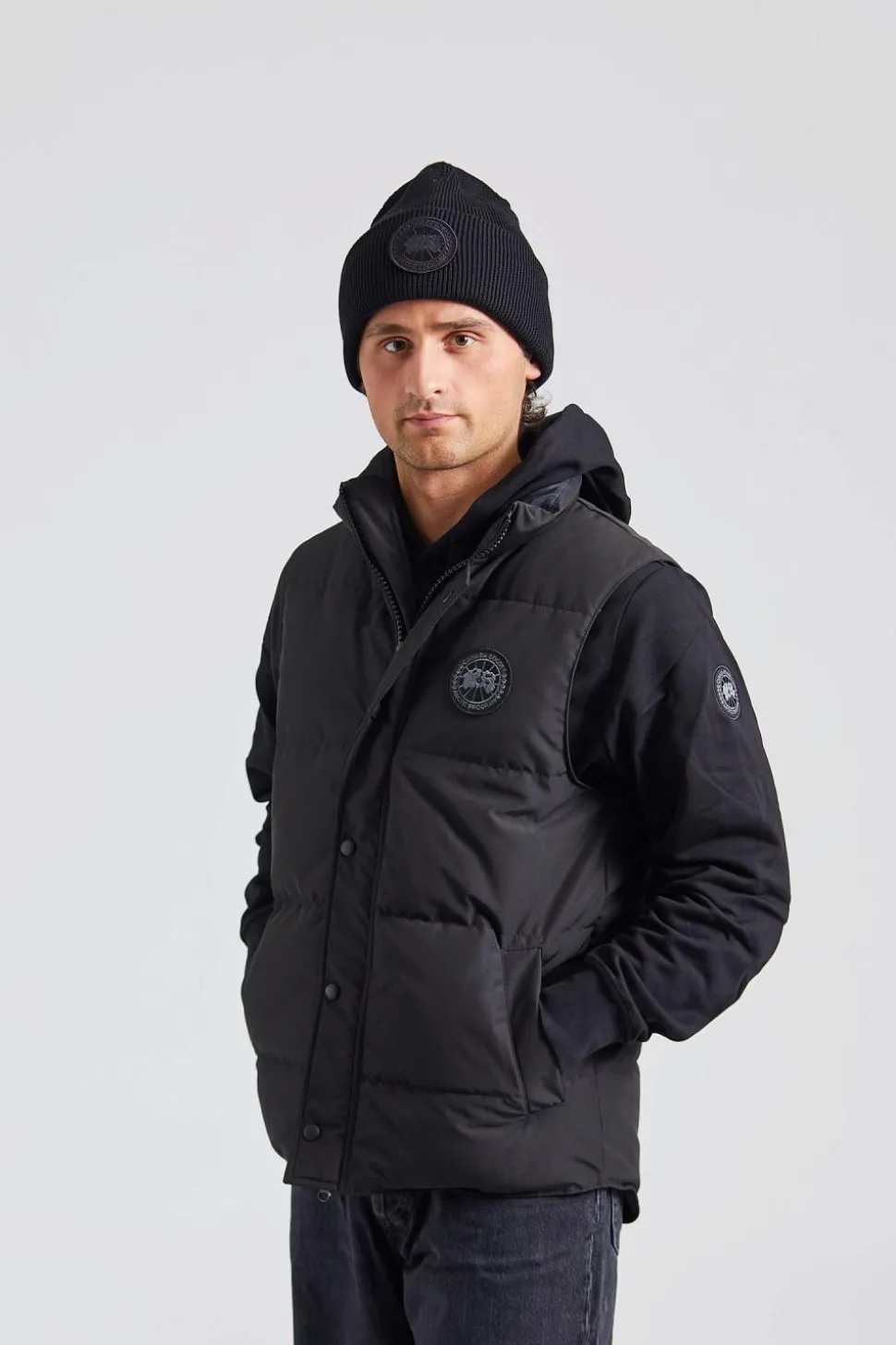 Mens Garson Vest Black Label CR Black