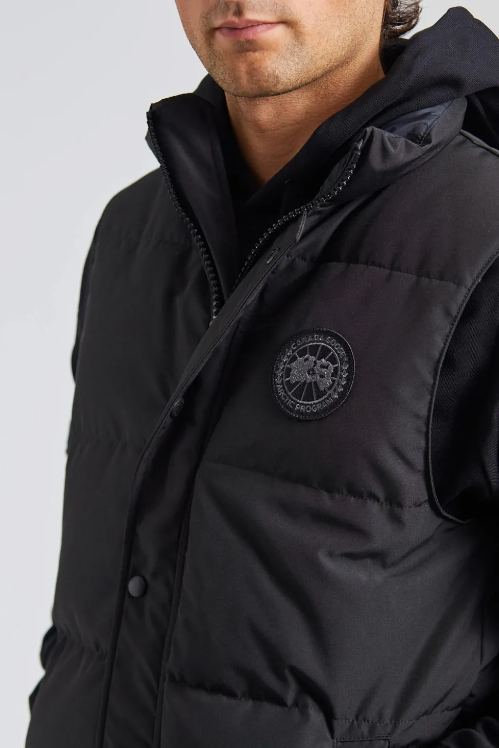 Mens Garson Vest Black Label CR Black
