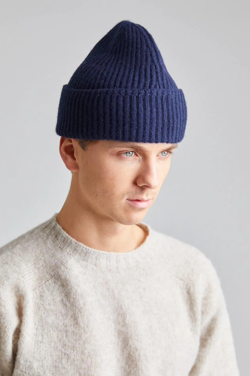Merino Cash Beanie Navy