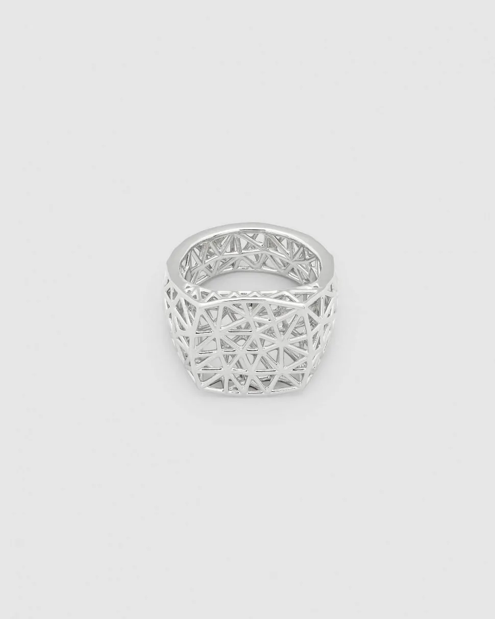 Mesh Ring Silver