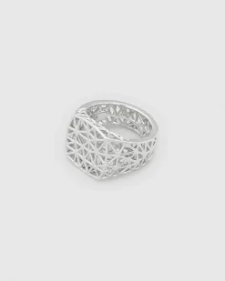 Mesh Ring Silver