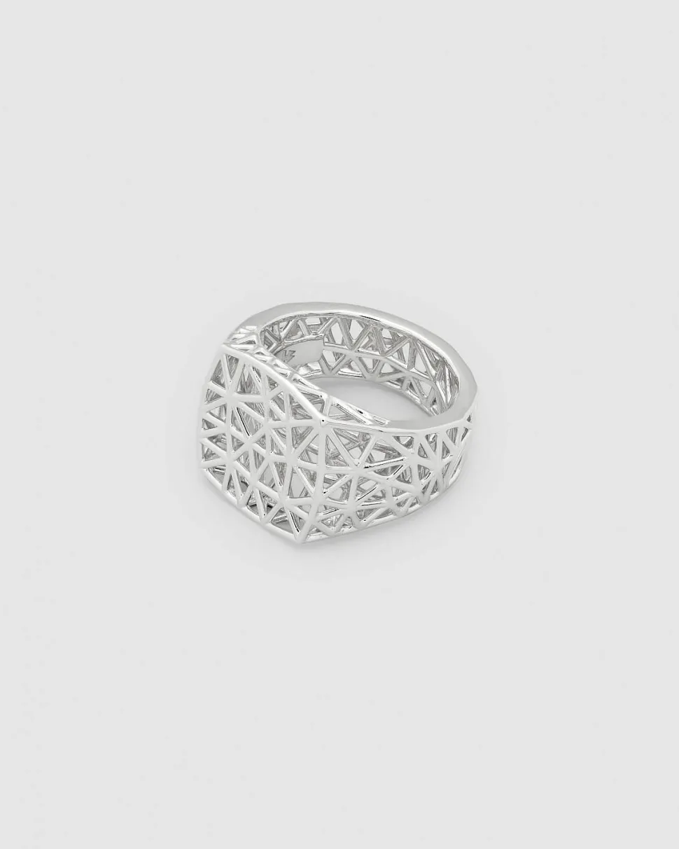Mesh Ring Silver