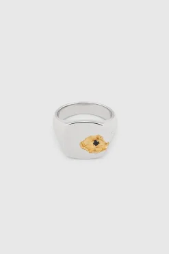 Mined Ring Large Black Diamond