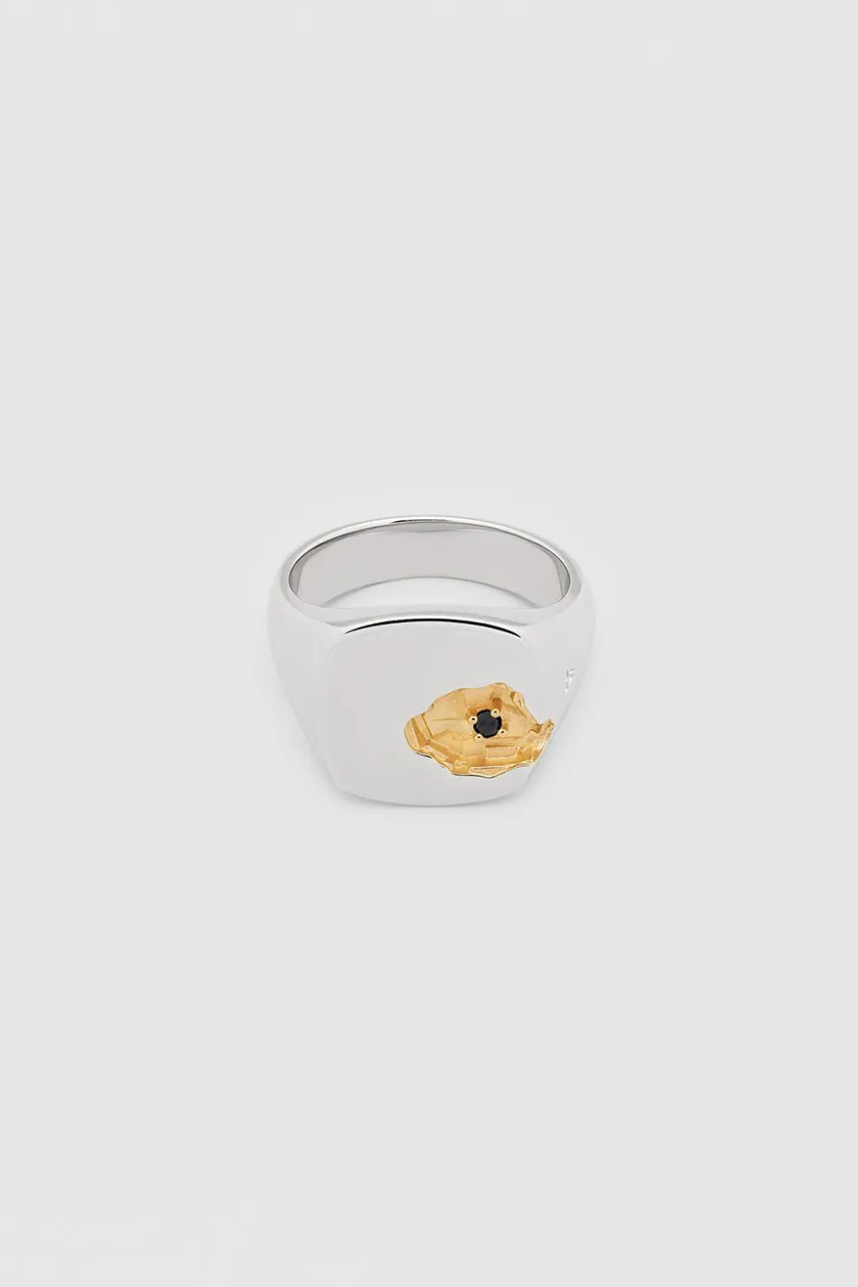 Mined Ring Large Black Diamond