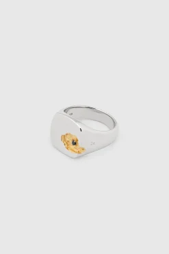 Mined Ring Large Black Diamond