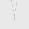 Mini Cushion Pendant Silver