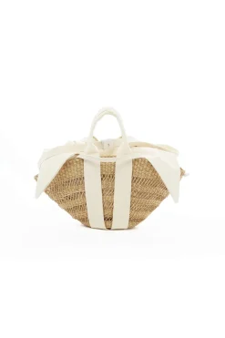 Mini Sophie Lace Ecru Handle Ecru Pouch