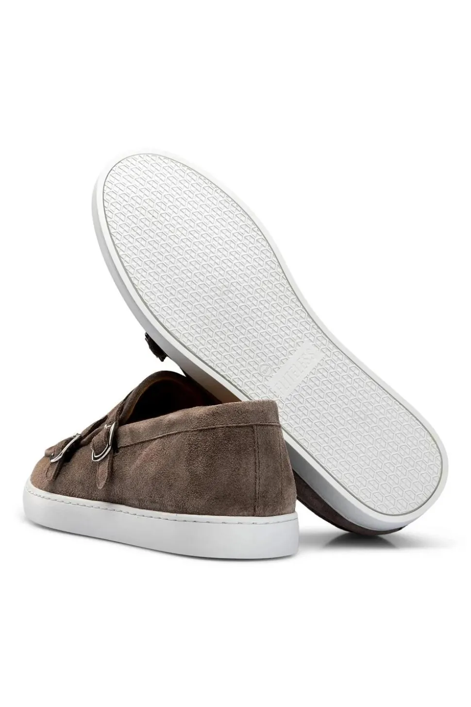 Monk Strap Sneaker Brown Suede