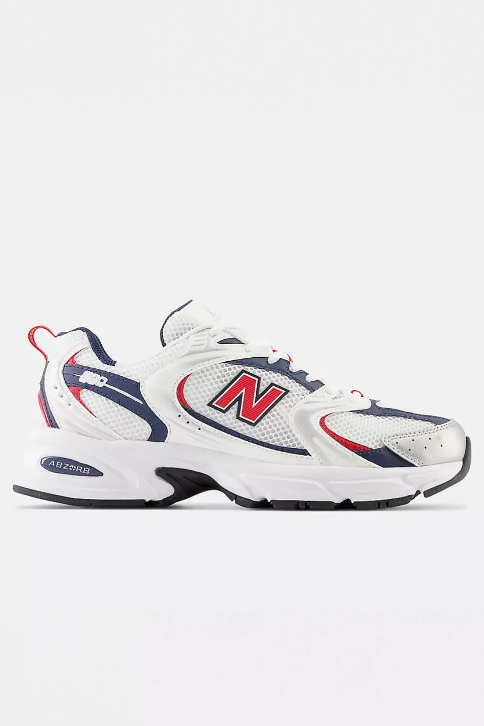 MR530LO White/Silver Metalic/NB Navy