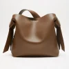 Musubi Midi Shoulder Bag R Camel Brown