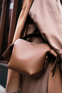 Musubi Mini Shoulder Bag Camel Brown