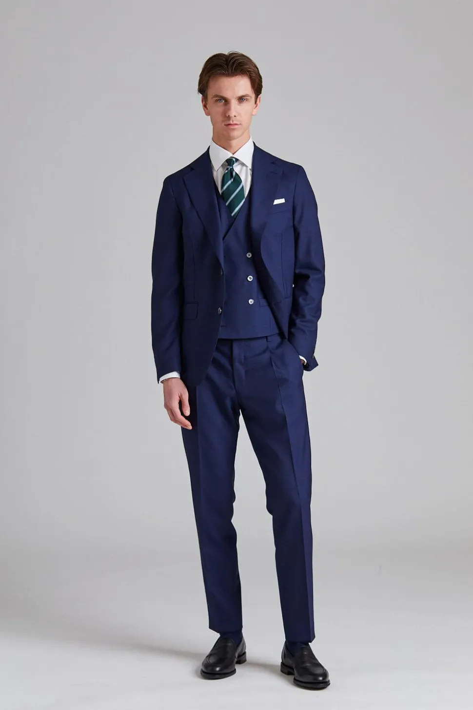 N. Siena Suit Tropical Glencheck Blue