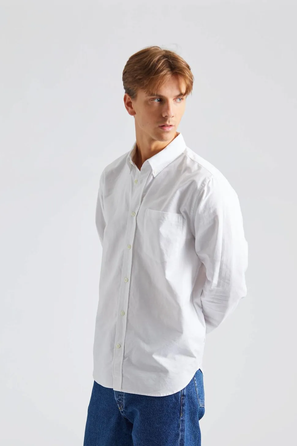 Norse Standard Oxford BD Shirt White