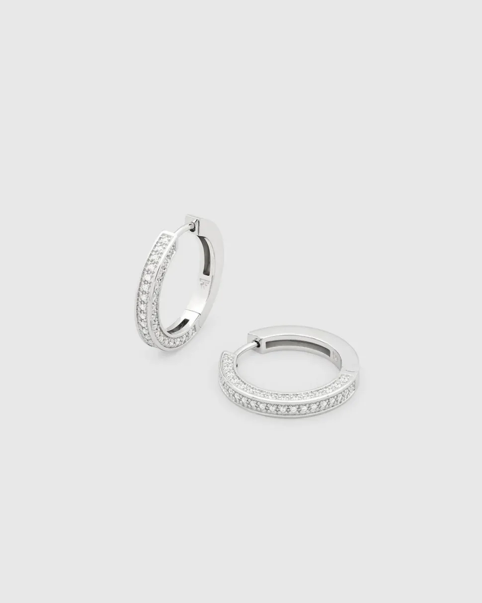 Nova Hoops Medium Silver