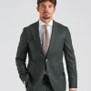 N.Siena Flanell Blazer Green