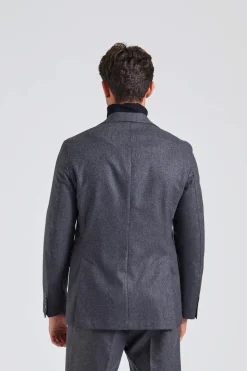 N.Siena Flanell Blazer Grey