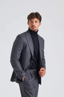 N.Siena Flanell Blazer Grey