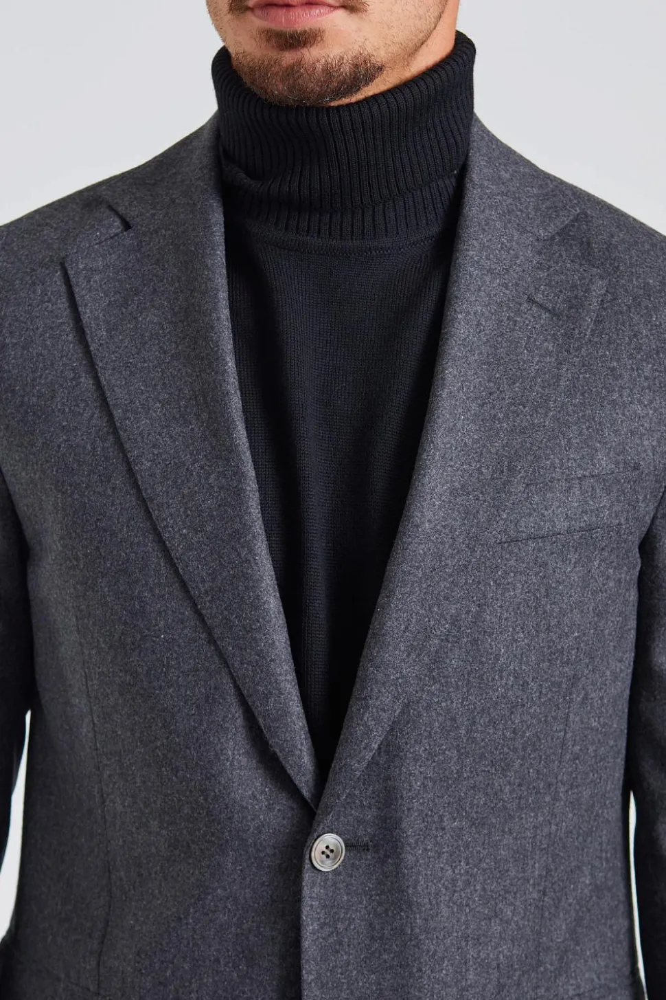 N.Siena Flanell Blazer Grey