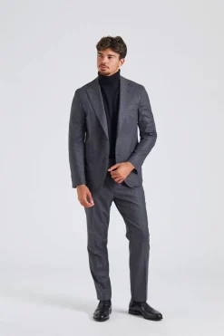 N.Siena Flanell Blazer Grey