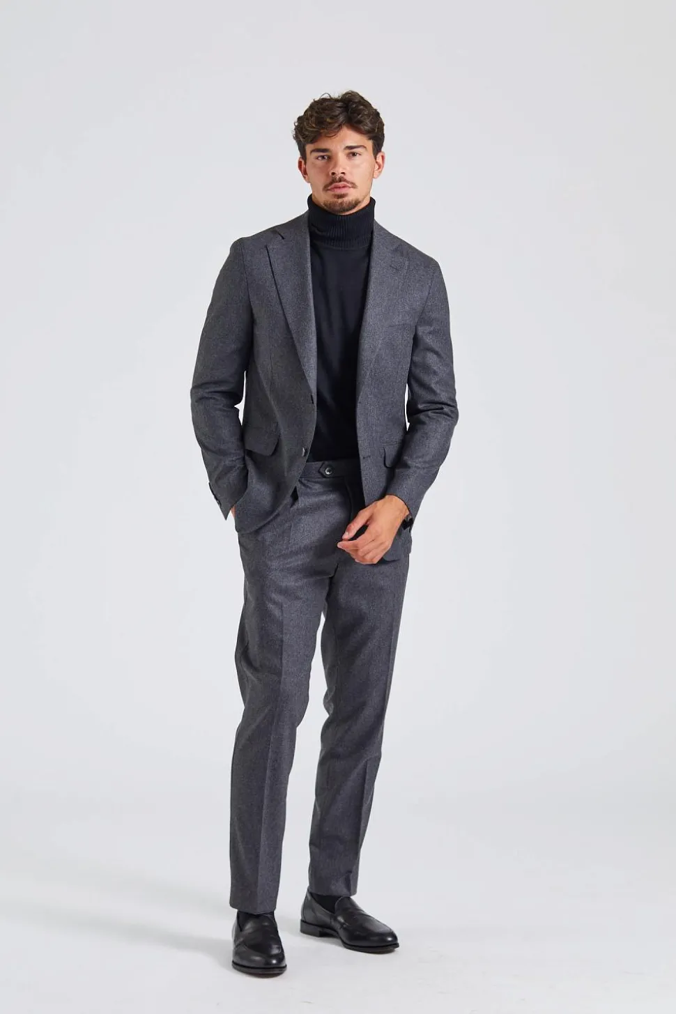 N.Siena Flanell Blazer Grey