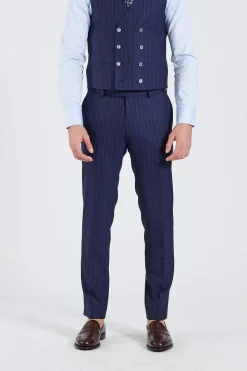 N.Siena Palermo Camden Suit Navy Pinstripe
