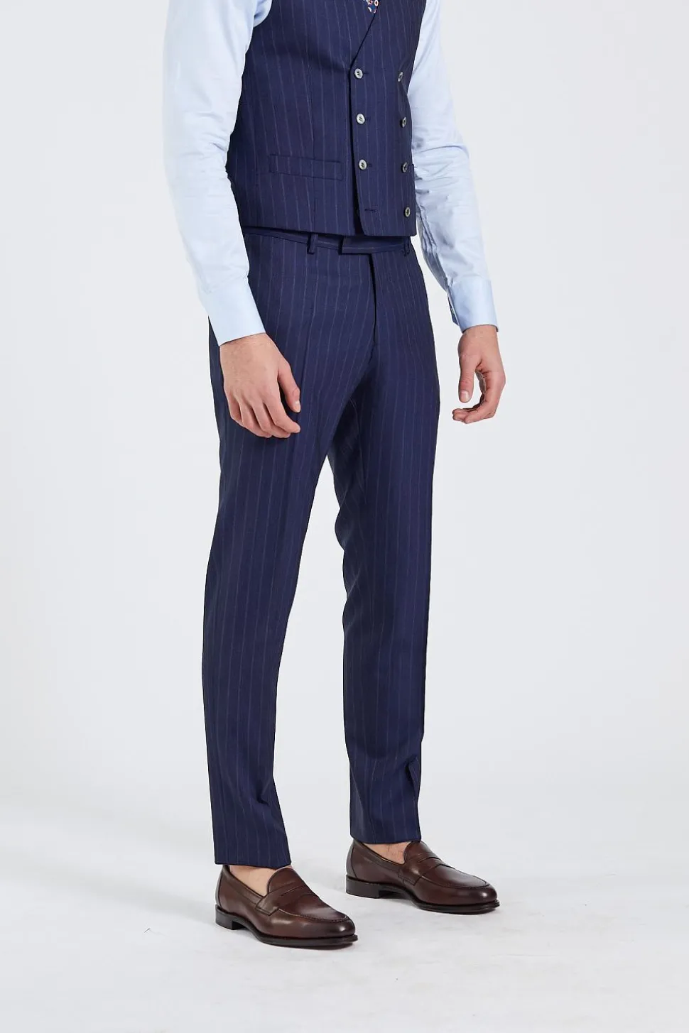 N.Siena Palermo Camden Suit Navy Pinstripe