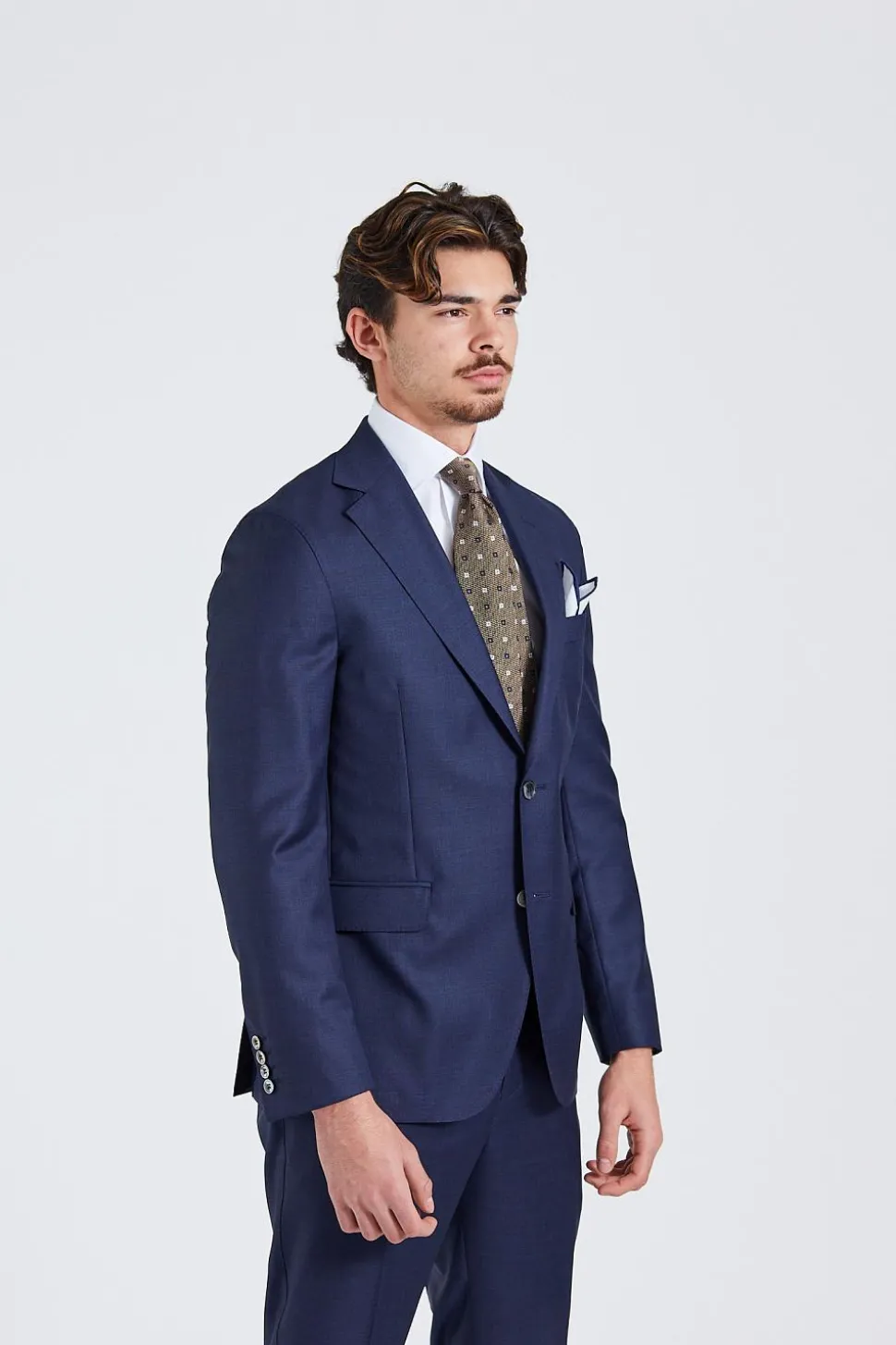 N.Siena Prato Suit Blue Melange