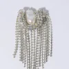 Octopus Fringe Brooch Silver