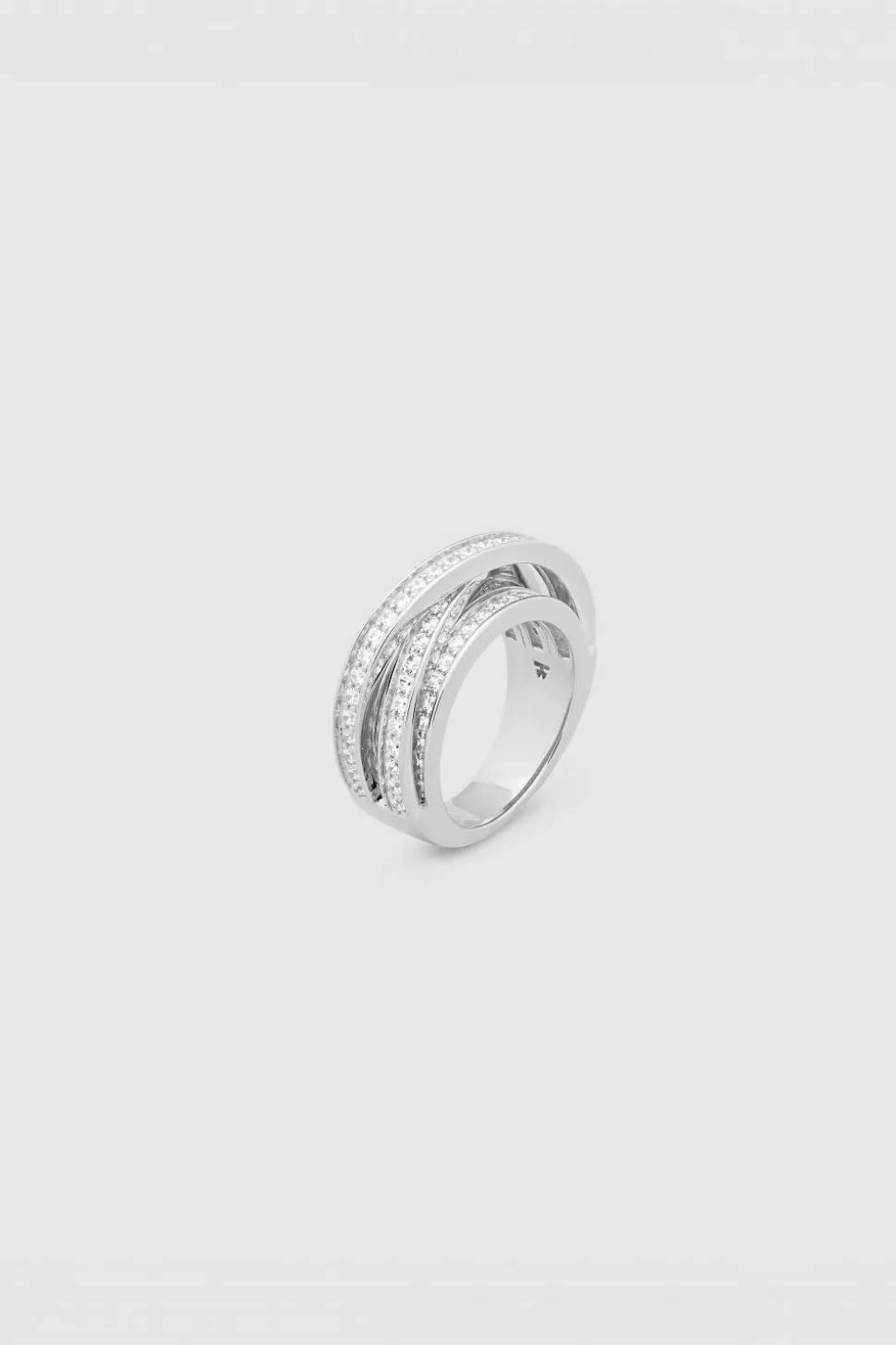 Orb Ring Slim Clear White