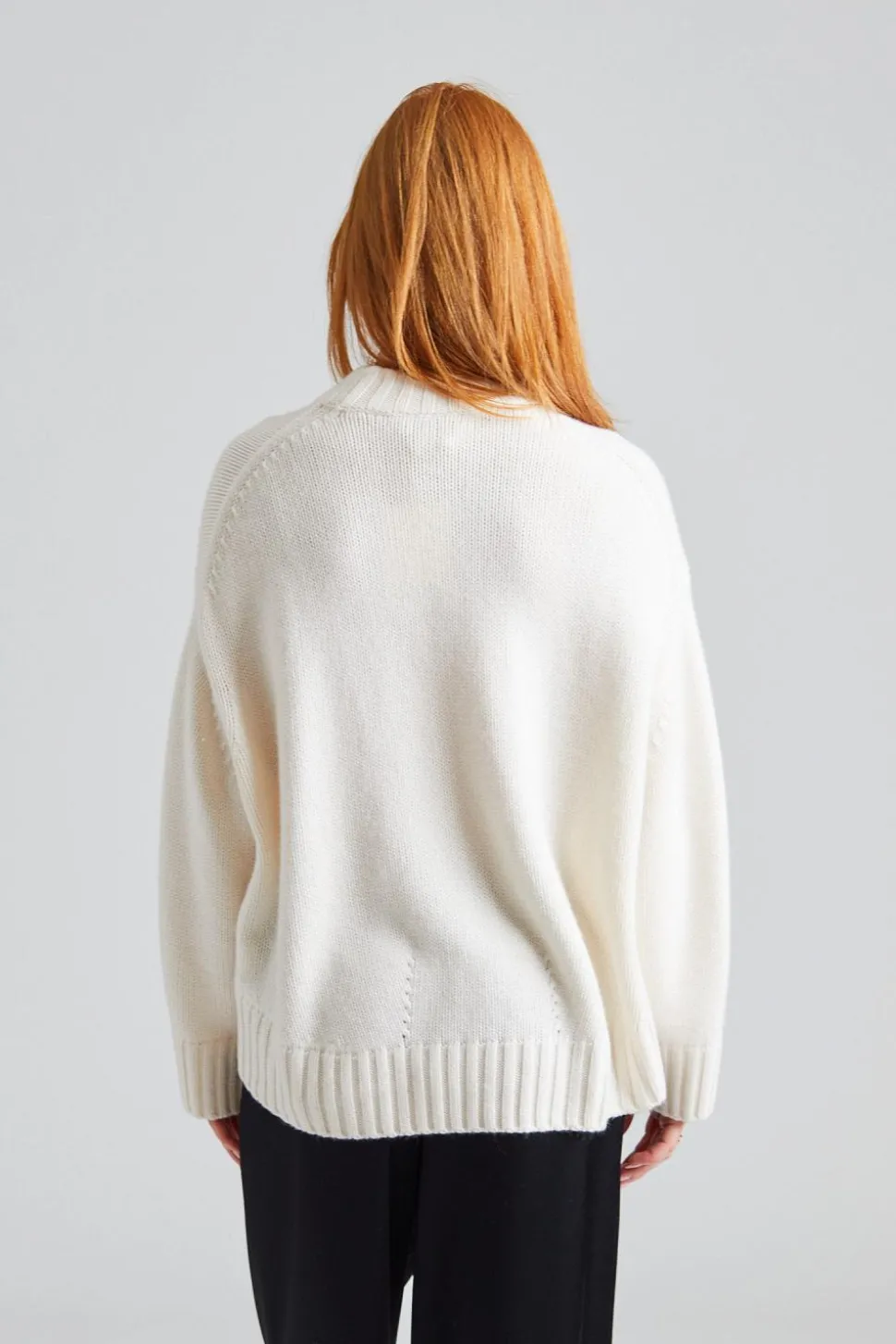Oversized Roundneck Sweater White