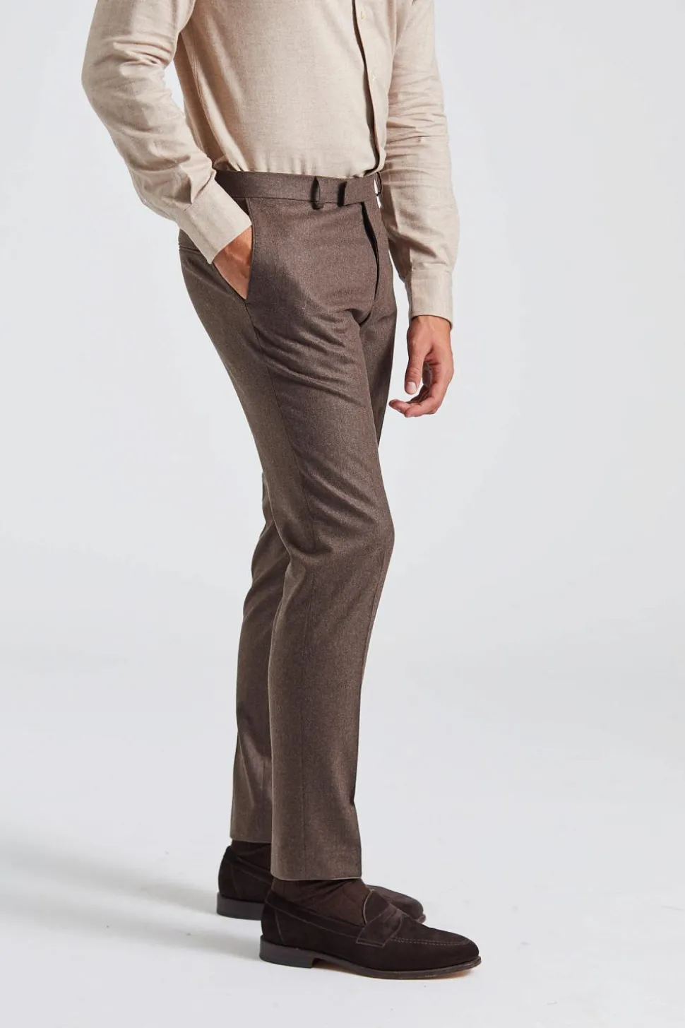 Palermo Flanell Pant Brown