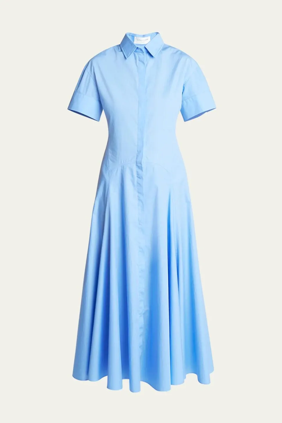 Panelled Shirt Dress Oxford Blue