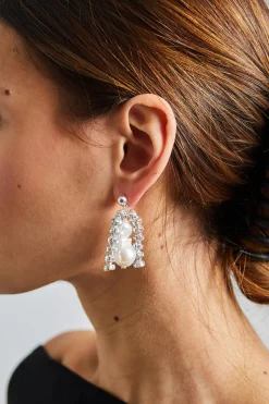Paris Baroque Earrings Silver