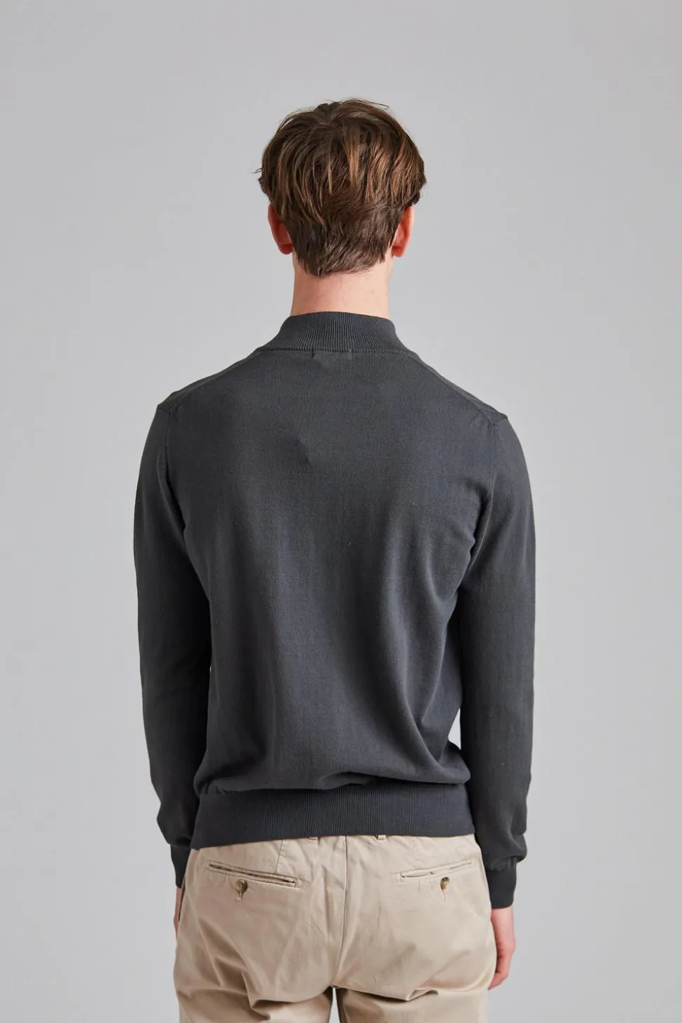 Pat Half Zip Sfumato Green