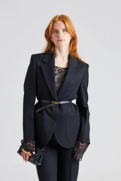Patch Pocket Jacket Black