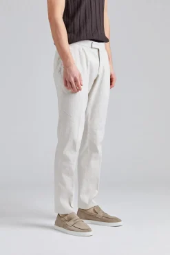 Pisa Pant Creme Cotton/Linnen