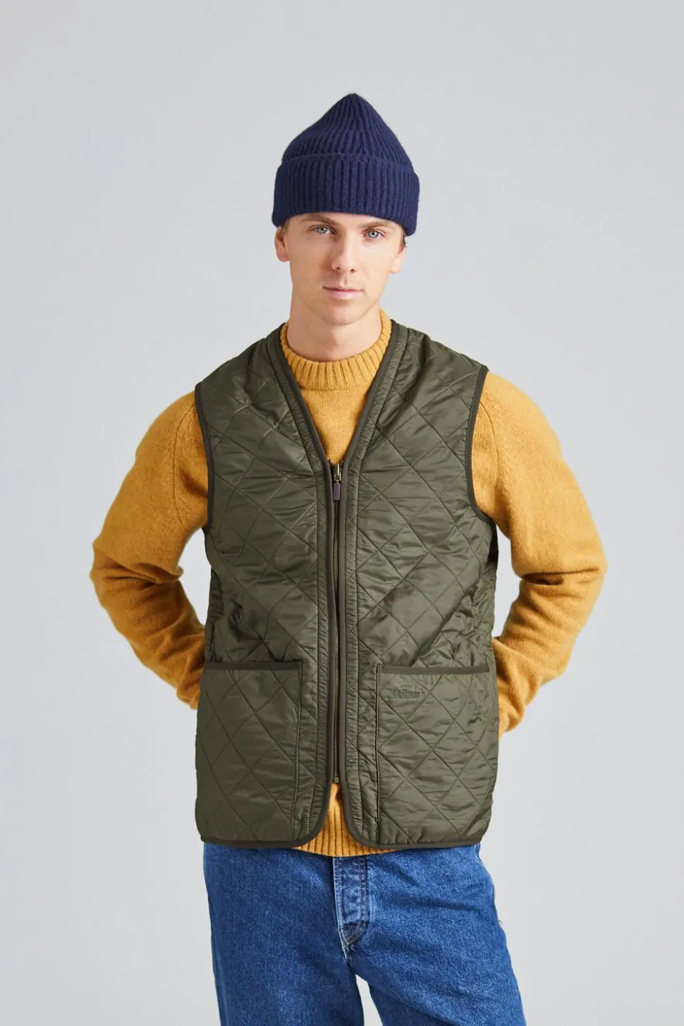 Polarquilt Waistcoat/Zip-In Liner Olive