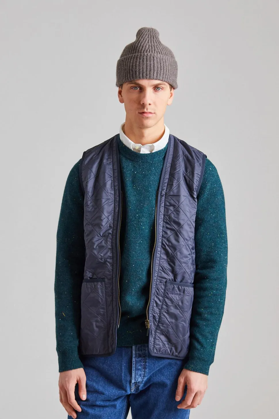 Polarquilt Waistcoat/Zip-In Liner Navy