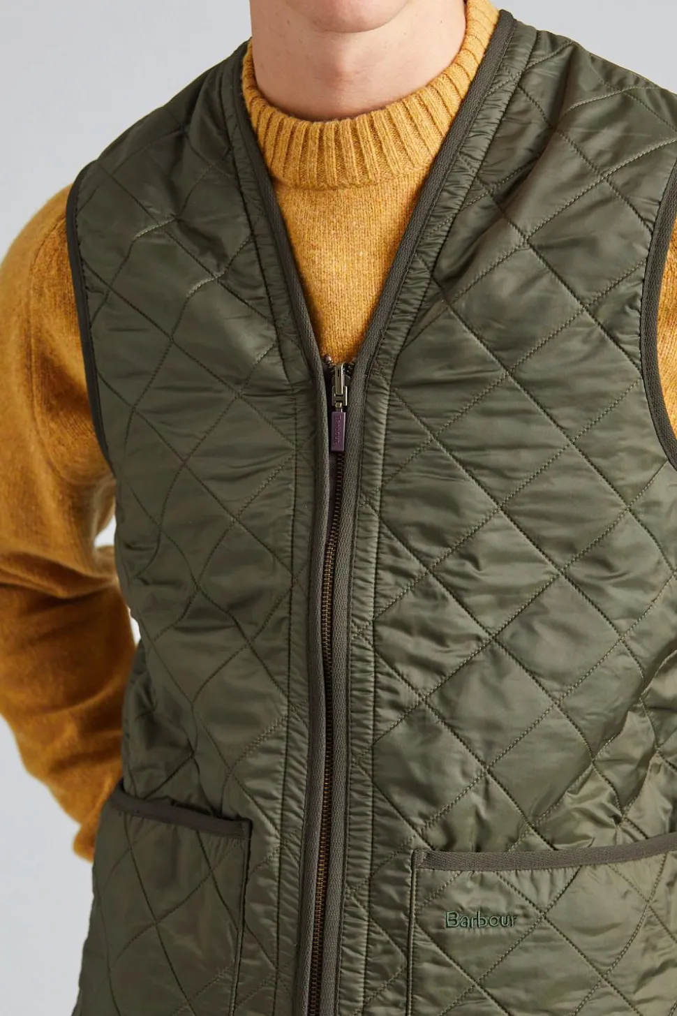 Polarquilt Waistcoat/Zip-In Liner Olive