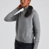 Polo Neck Jumper Grey Marl