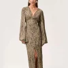Positano Dress Brown Zebra