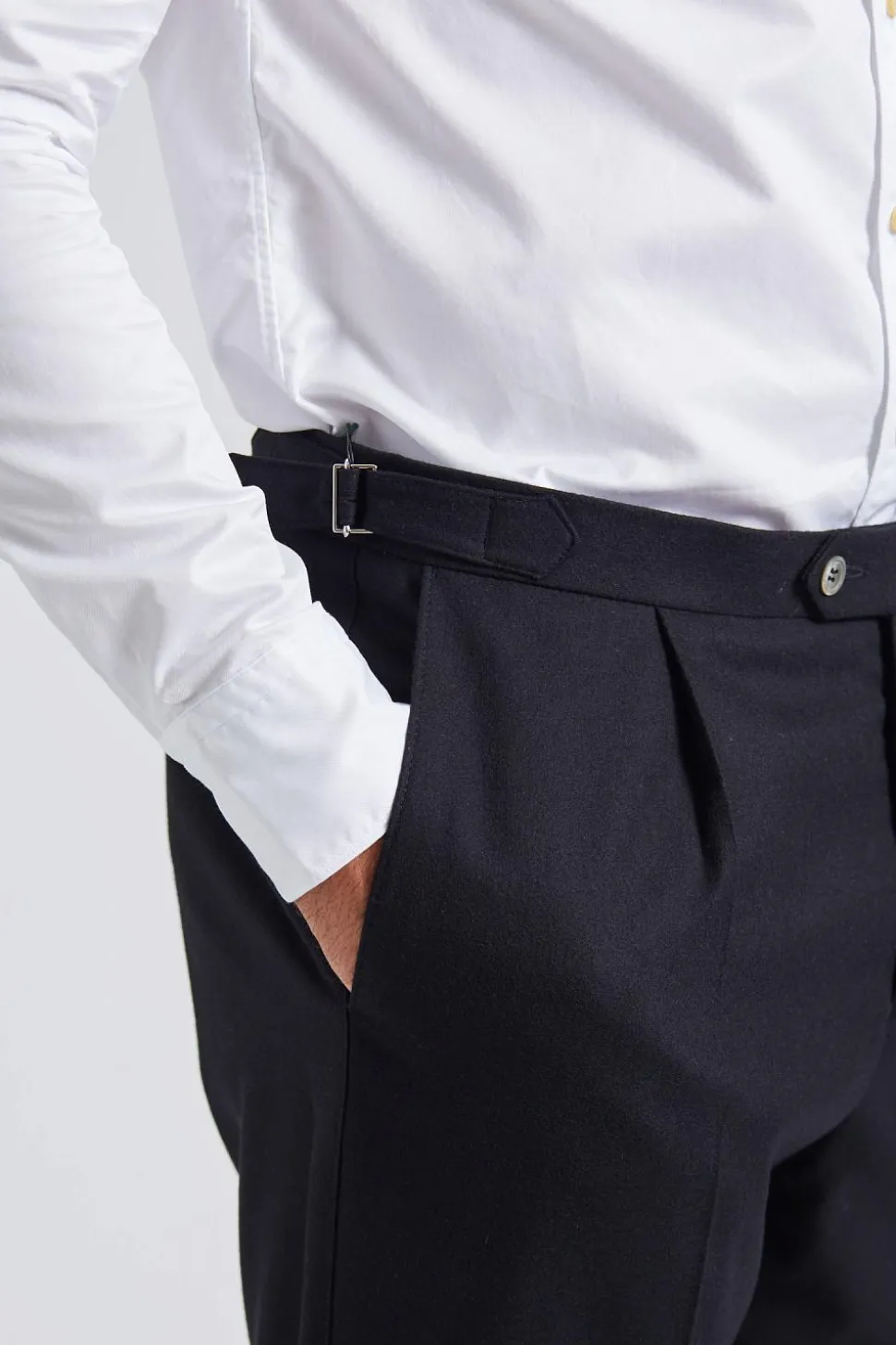 Prato Flanell Pant Black